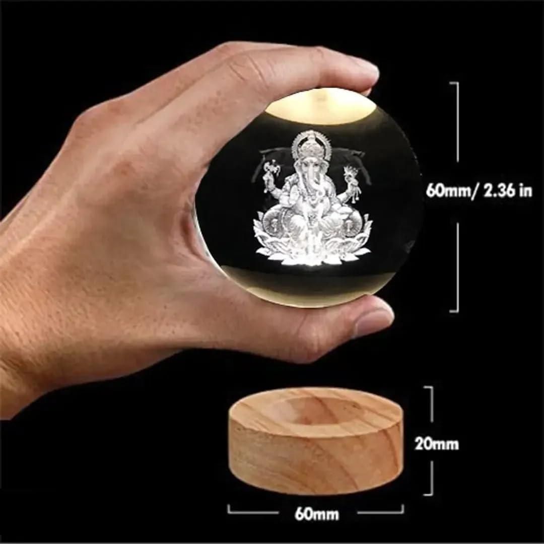 GaneshJi Crystal Lamp