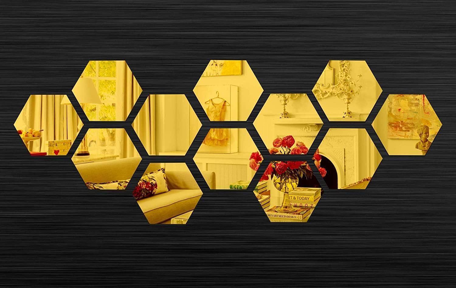 AuraHex™ Luxury Mirror Tiles (12 pcs)